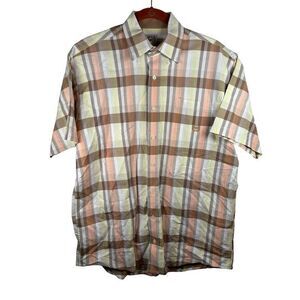 Cinch Shirt Small‎ Western Outdoor Casual Button Down Check Short Sleeve NWOT
